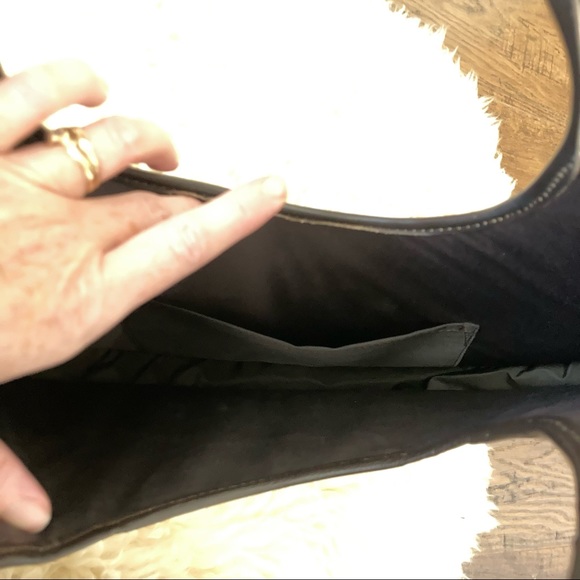 Vintage Woven Straw & Leather Circle Handbag - Picture 5 of 6